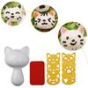 Kreatives Reiskugel-Formen-Set DIY Sushi Onigiri Maker Bento-Werkzeug für Kinder Dreieck Herz Bär Panda Form Einfaches Sushi-Herstellungs-Set