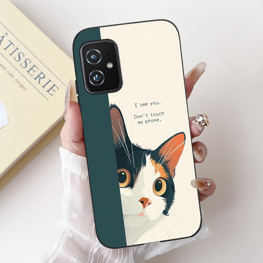 Per Custodia ASUS ZENFONE 8 ZS590KS Astronauta Drago Animali Cartoni Animati Stile Cool Silicone Morbido Copertura Nera per Telefono Per ASUS ZS590KS Borsa