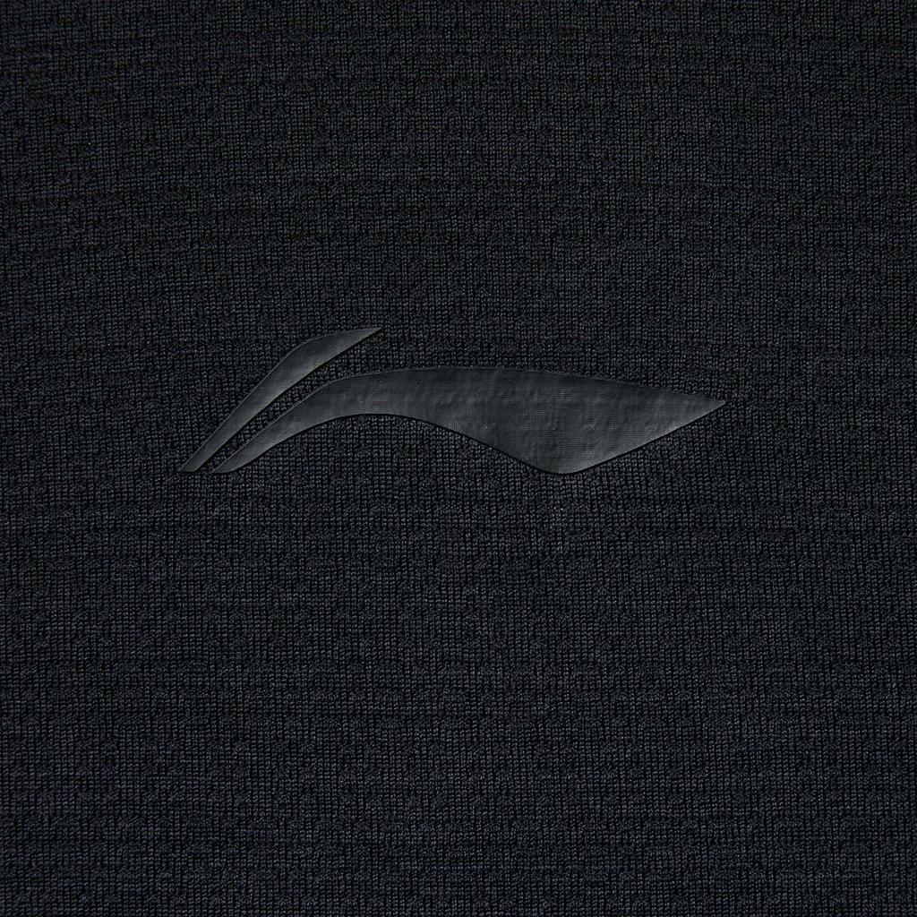 Дышащая универсальная повседневная футболка с коротким рукавом Li Ning Мужские топы Черный Серый ATSV049-7