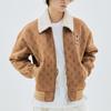 New MLB Velvet Jackets Unisex Camel 3AJPM0334-43CAS