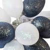 Large Plastic Easter Eggs With Glitter Led White And Gray