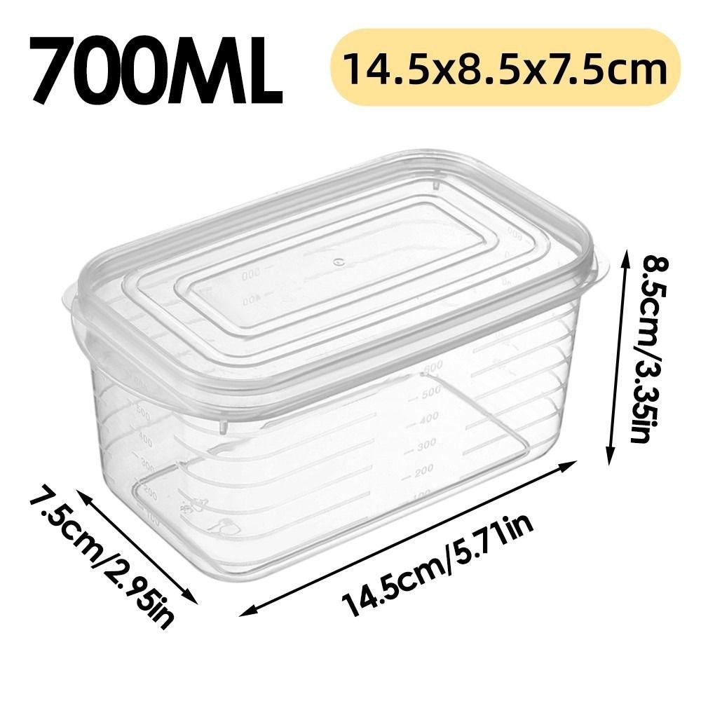 

1 шт. Кухонные принадлежности Герметичный контейнер для хранения свежих продуктов Квадратный Органайзер для холодильника