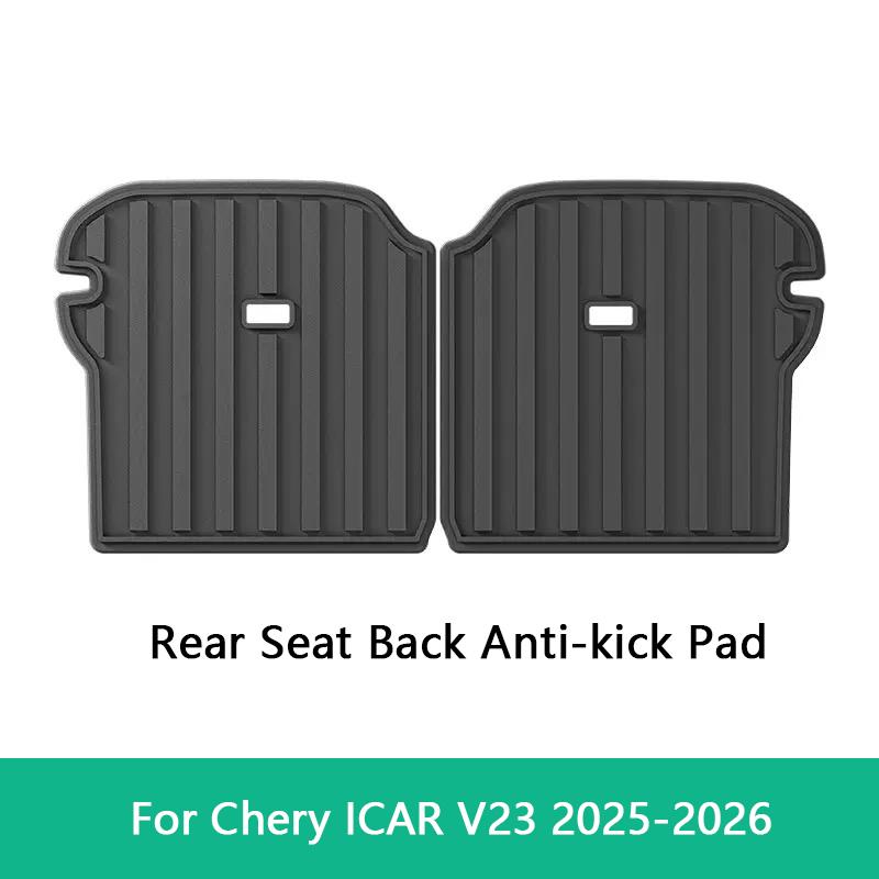 For Chery ICAR V23 2025-26 Trunk Mat TPE Rear Seat Backrest Mat All Weather Anti Dirty Pad Trunk Carpet Cargo Liner Car Foot Pad