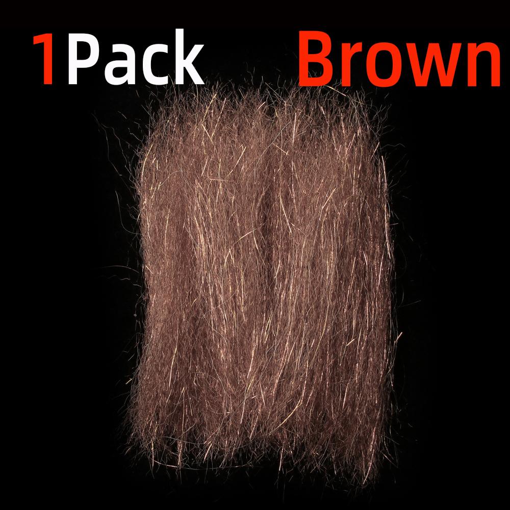 

1 упаковка гофрированного волокна Slinky Fiber Flash Streamer Fiber для мушек Minnow Streamer Flies Saltwater Trout Bass Pike Lure Материал для вязания мушек