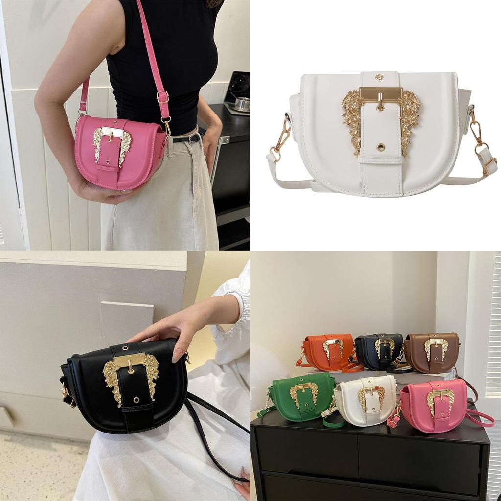 Chic Street Style Saddle Bag Women Bags 2023 Minimalist Shoulder Crossbody