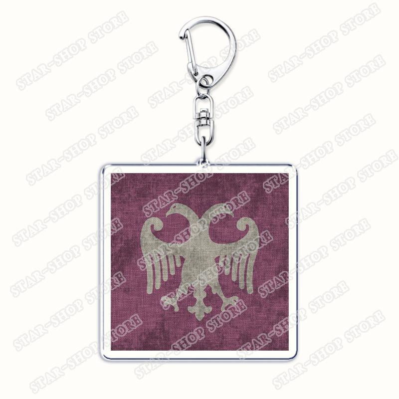 Hot Game Pennant Keychains for Women Accessories Bag Mount Blade Emblem Keyrings Jewelry Friends Fans Gaming Gifts