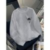 European Sizes Teen Boys' Print Pattern Casual Sport Autumn Winter Long-Sleeve Sweatshirt, Warm Crew Neck Top, Outdoor Wear.