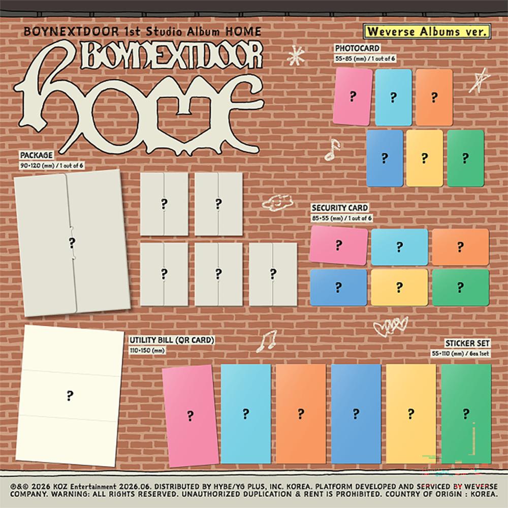 [Pre-ordine] BOYNEXTDOOR - HOME (Album Weverse ver.)