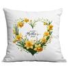 New Mother's Day Creative Wreath Letter Pillow Case Home Sofa Cushion Pillow Case