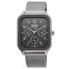 Casio Standard Round Rectangle 24-Hour Multifunction Analog Men's Watch MTP-M306M-8AV (Gray Metal Mesh Band)