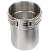 2pcs Stainless Steel Cooking Cup Mug Foldable Outdoor Camp Cook Pot Camping Cookware