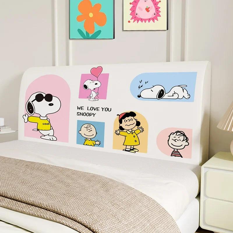 Cute Bed Headboard Cover for Queen King Bed Headboard Slipcover Covers, Dustproof Protector Stretch Cover for Upholstered