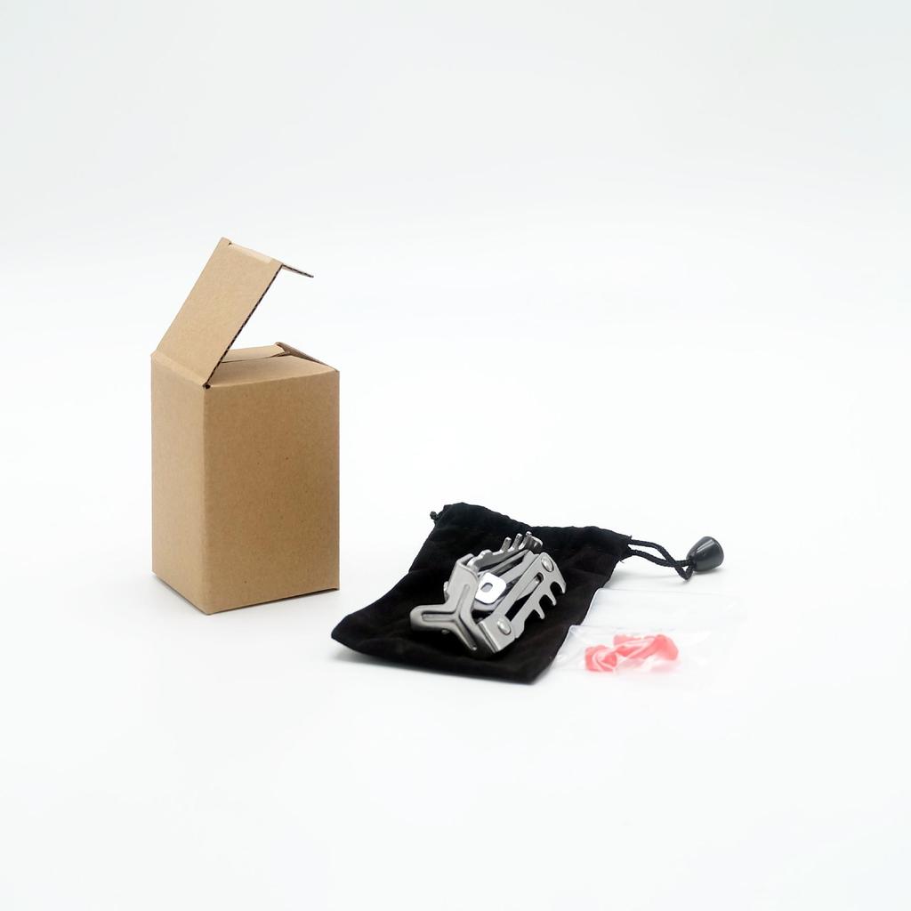 Stainless Steel Folding Gas Can Stand - Outdoor Stabilizer & Camping Accessory