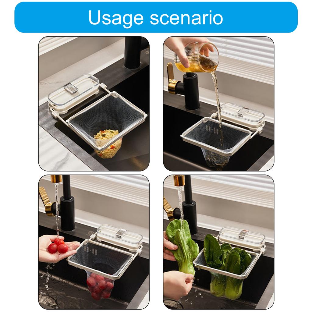 Suction Cup Sink Strainer with Mesh Filters To Trap Debris Kitchen Sink Drain Strainer Suitable for Kitchen and Bathroom