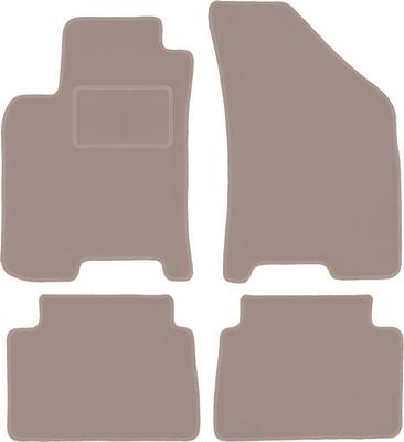 Beige Velours-Fußmatten für: Chevrolet Lacetti Schrägheck, Limousine (2003-2012)