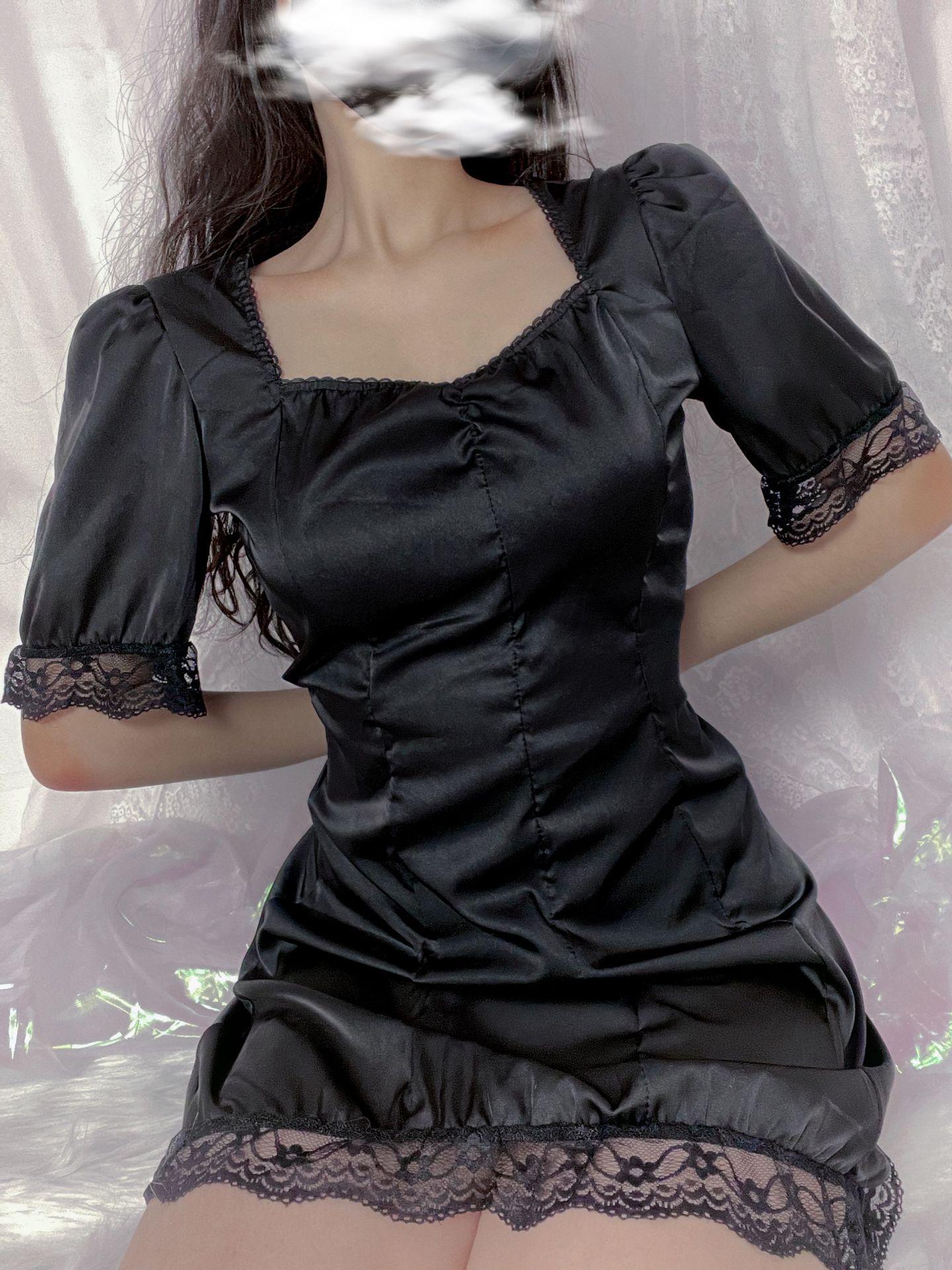 Plus Size Black Lace Thong Nightgown - Sexy, Slimming Lingerie plus size чёрный