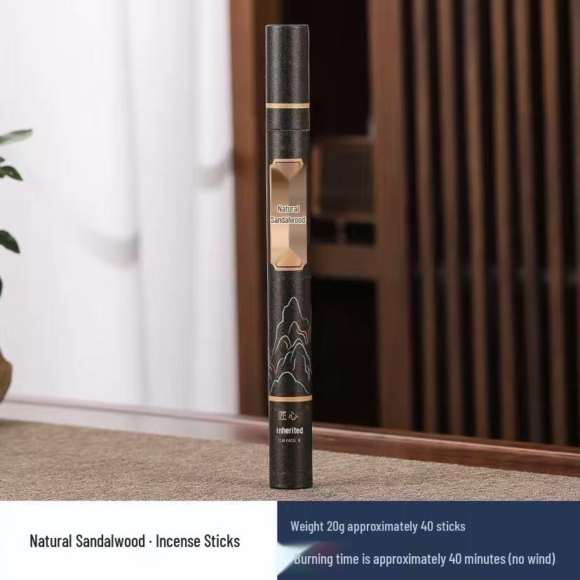 20g Agarwood & Sandalwood Incense Sticks with Natural Mugwort - Non-Mosquito Repellent, Tibetan & Buddhist Incense for Indoor Use