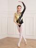 Kinder Mädchen Shiny Jazz Dance Trikot Ballett Body Eiskunstlauf Overall Athletic Activewear Rhythmische Gymnastik Unitard