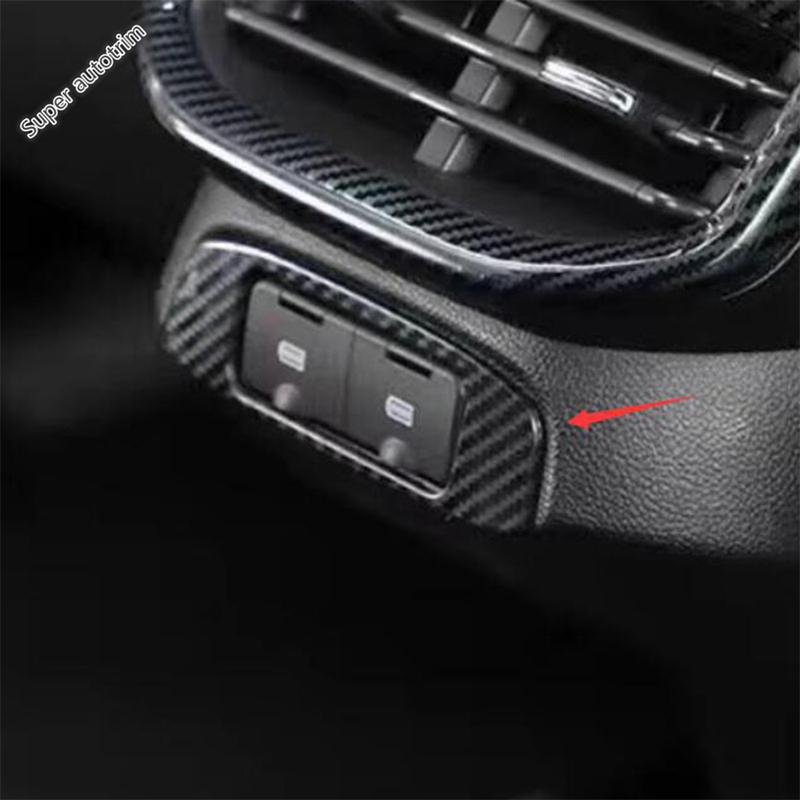 Armrest Box Air AC Conditioning Outlet Frame / Rear Cigarette Lighter USB Panel Cover Trim Accessories For Haval H6 - 2024