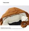 Men's Trendy Winter Hooded Puffer Jacket, Thickened Warm Cotton, 2025 Style