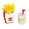 KNEW BUILT French Fries Cola Cake 16 Kinds of Colorful Foods Micro Mini Building Block Toys-Ideal for Kids' FunHoliday Gifts