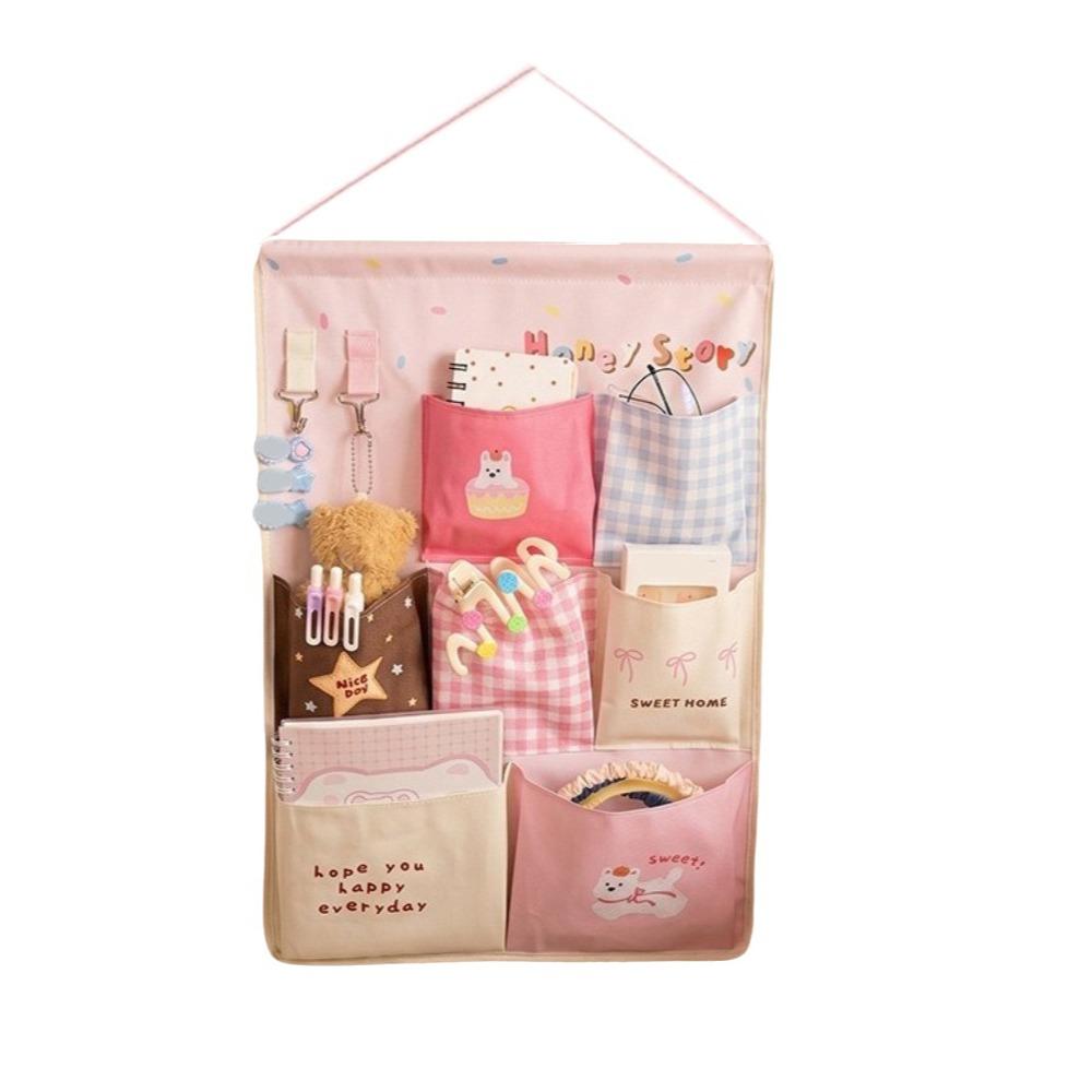 Large Capacity Wall Hanging Storage Bag 4/7 Pockets Socks Storage Bags Sundries Storage Bag Office