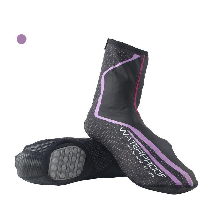Windproof Waterproof Winter Cycling Shoe Covers - Warm PU Fabric