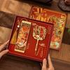 Chinese Style Koi Fish Metal Bookmark Gift Set - High-End Graduation Souvenir for Primary School Students