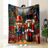 Nutcracker Christmas Blanket Bedroom Blanket for Livingroom Couch Lunch Break Soft Throw for Friend's Festival Gift