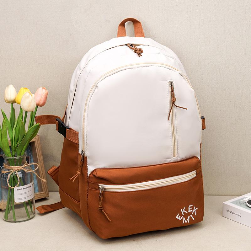 

Студенческий школьный рюкзак, сумка для репетиторства, рюкзак большой вместимости, водонепроницаемый, для путешествий на открытом воздухе, рюкзак-тоут, подарок оранжевый