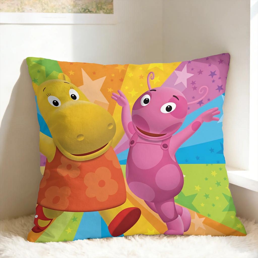 Cartoon T-The B-Backyardigans Pillow Case Comfy Pillow Cover For Couch Sofa Bedroom Retro Trendy Pillowcases