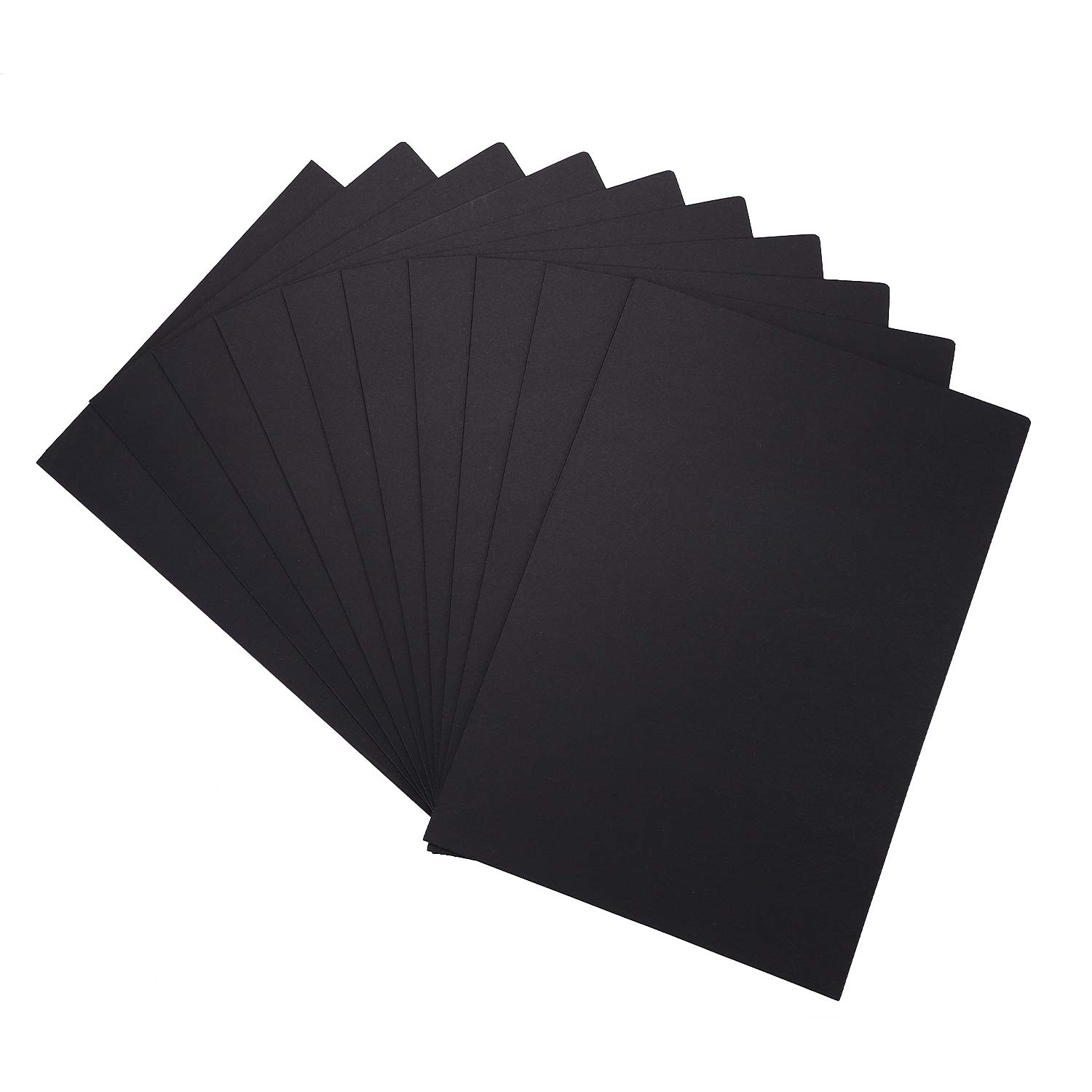 A4 Individual File Kraft Clear Portable Document Document Paper Document Document Storage Convenient Office Supplies Folders, Cases, Paper, 10-Piece чёрный