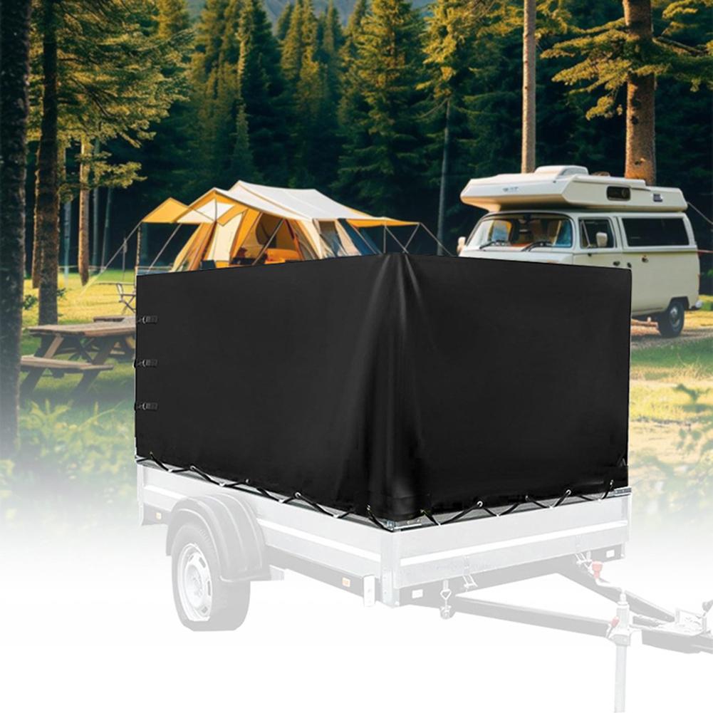 High Canopy Truck Trailer Cover Made of 600D Oxford Cloth Waterproof Dust Protection UV Resistant Material All Weather Coverage