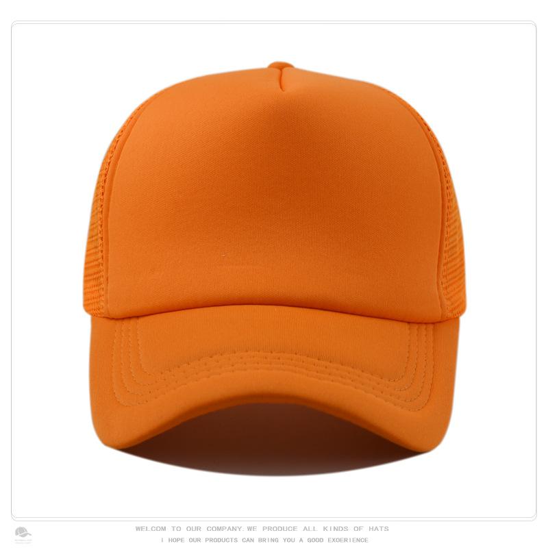 Sponge Baseball Cap, Mesh Cap, Outdoor Sun Protection, Breathable Men's and Women's Whiteboard Hat