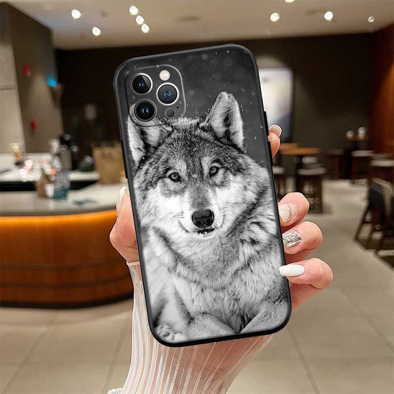 UP6 Animal Wolf Phone Case for Samsung Galaxy A11 A12 A13 A15 A52S A53 A55 A56 A70 A71 A72 A73 F06 F16 F56 S10 Plus S10e