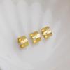 14K Gold Plated Colorfast C-shaped Ear Clip Clasp Earring DIY Tassel Accessories