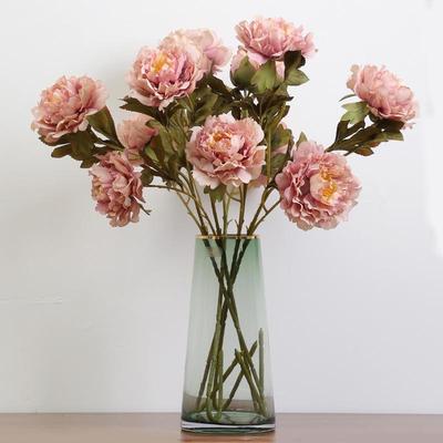 Herbstpfirsich Pfingstrose Künstliche Blumen für Hochzeit und Heimdeko