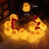Christmas Lights, LED Light Strings, Outdoor Decorative Atmosphere Lights, Santa Claus Shaped Colored Lights