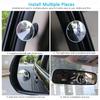 1pc Car Rearview Mirrors 360-degree Rotating Car Small Round Mirror Rearview Mirror Car With Large Field View Mirror Blind