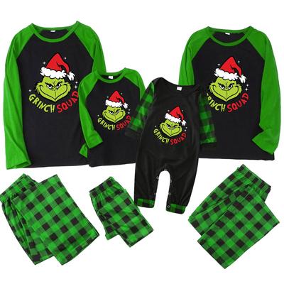 Christmas Prints Family Matching Long Sleeve Tops+Pants Set Family Matching Sets