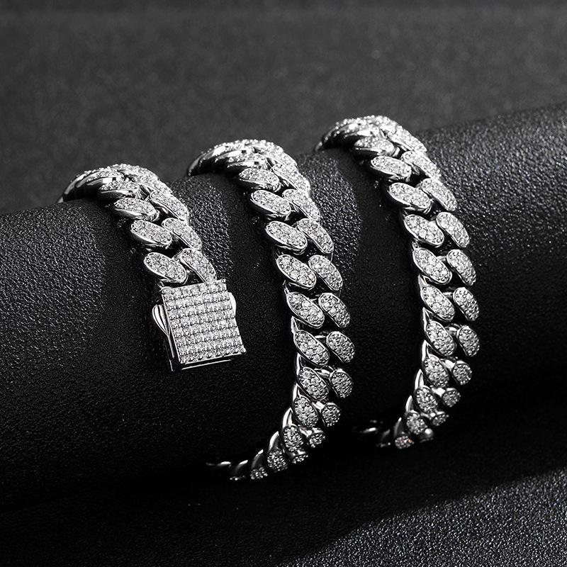 Men's 13mm Zircon-Studded Hip Hop Miami Necklace