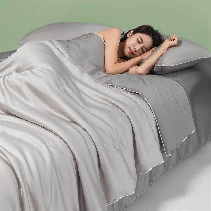 

Летнее охлаждающее одеяло Покрывало на кровать Кондиционер Дышащее одеяло Роскошное холодное на ощупь легкое одеяло из ткани 150x200cm 1Pc