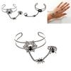 Halloween Gothic Spider Cuff Bracelet With Adjustable Opening And Drop Oil Detail For Women