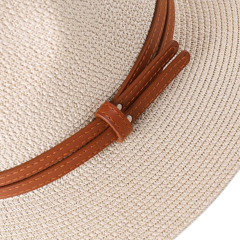 Panama Straw Hat Summer Men Women Wide Brim Beach UV Protection Fedora Hats