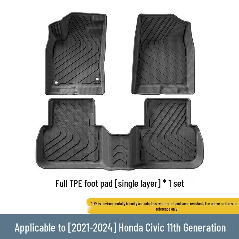 TPE Floor Mats & Trunk Liner for 2016-2024 Honda Civic (10th/11th Gen)