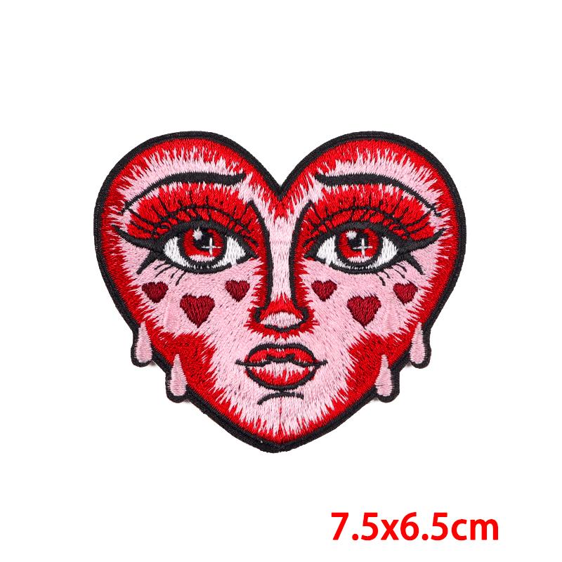 Punk /Horror Movies Embroidered Patches Iron On Patches For Clothing Dinosaur Patch Jackets Jeans Sew Embroidery Stickers Diy 