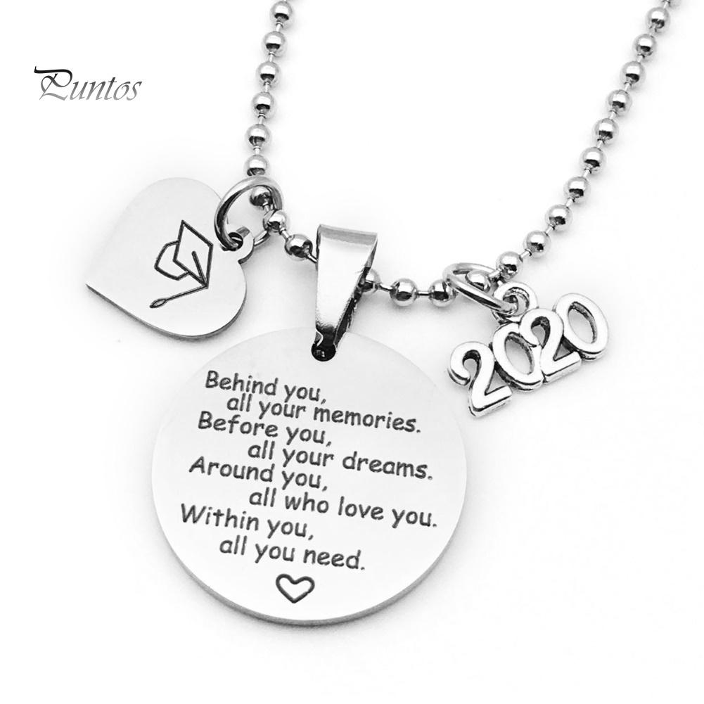 Buy Women Jewelry Gift Fashion Blessing Pendant Beaded Chain Necklace 2020 Graduation at
