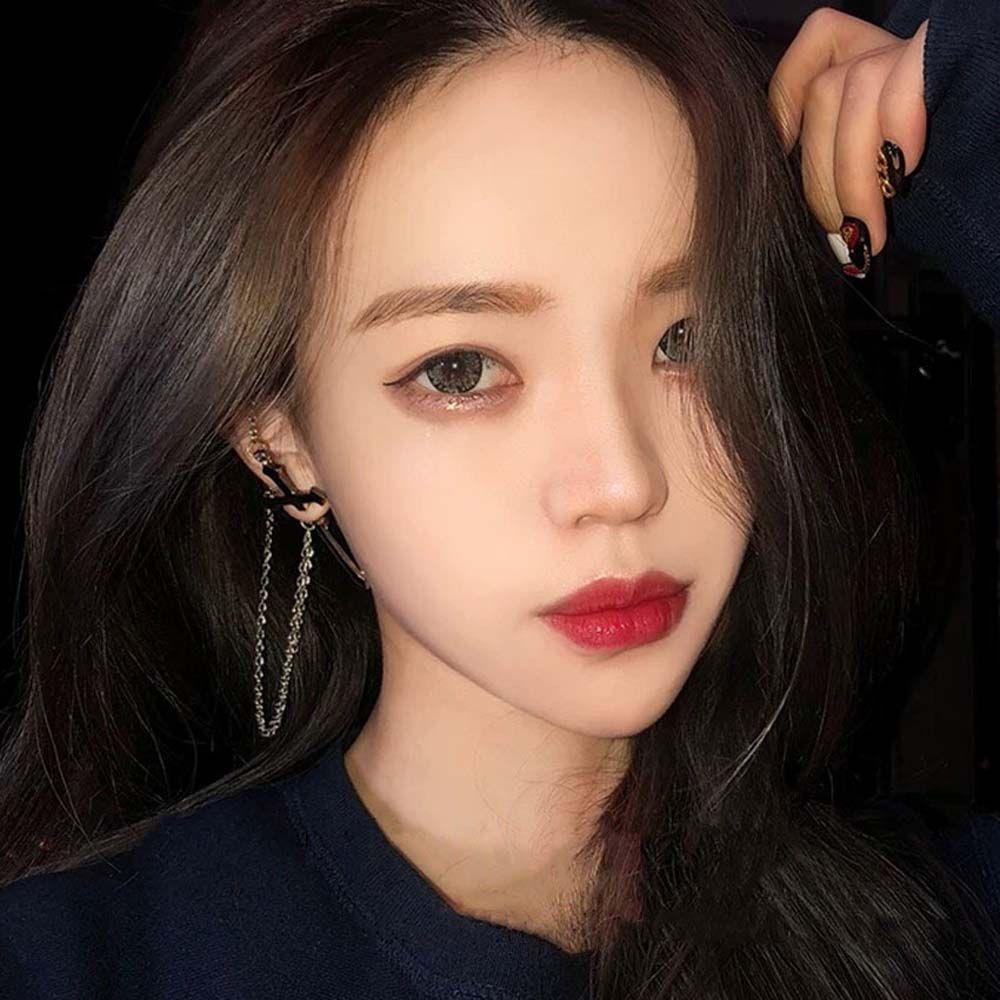 Cross Long Chain Retro For Girls Punk Zinc Zinc Alloy Drop Earrings Women Open Rings Korean Finger Rings