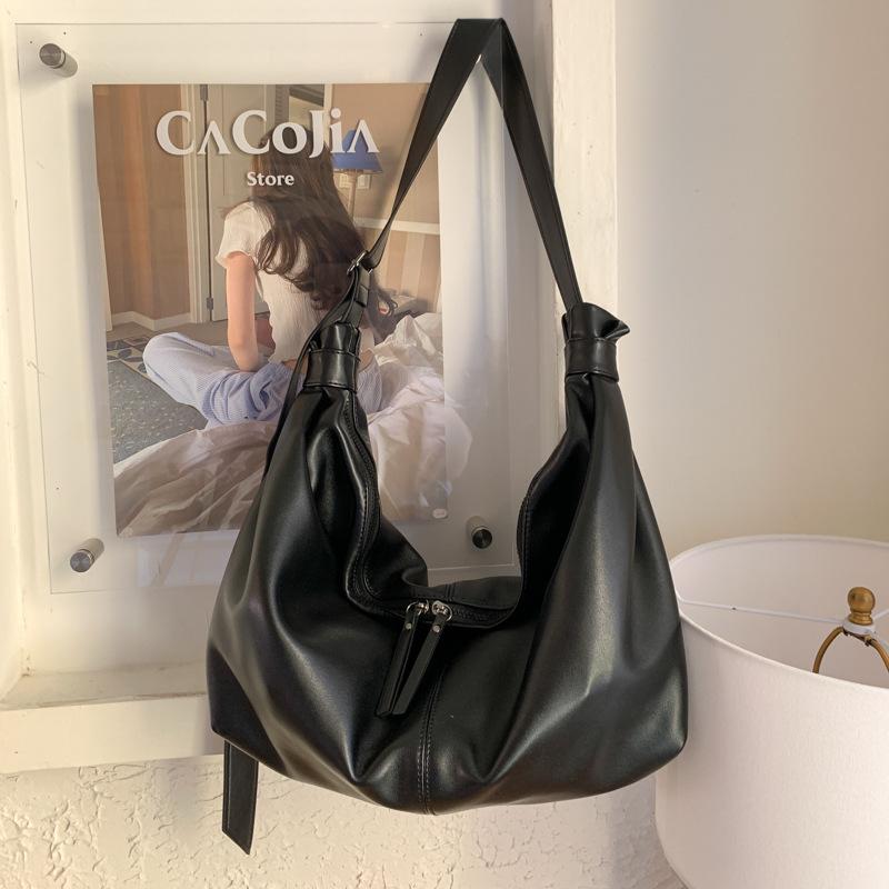 

Casual simple bag women s large-capacity new fashionable atmospheric broadband shoulder messenger tote bag чёрный