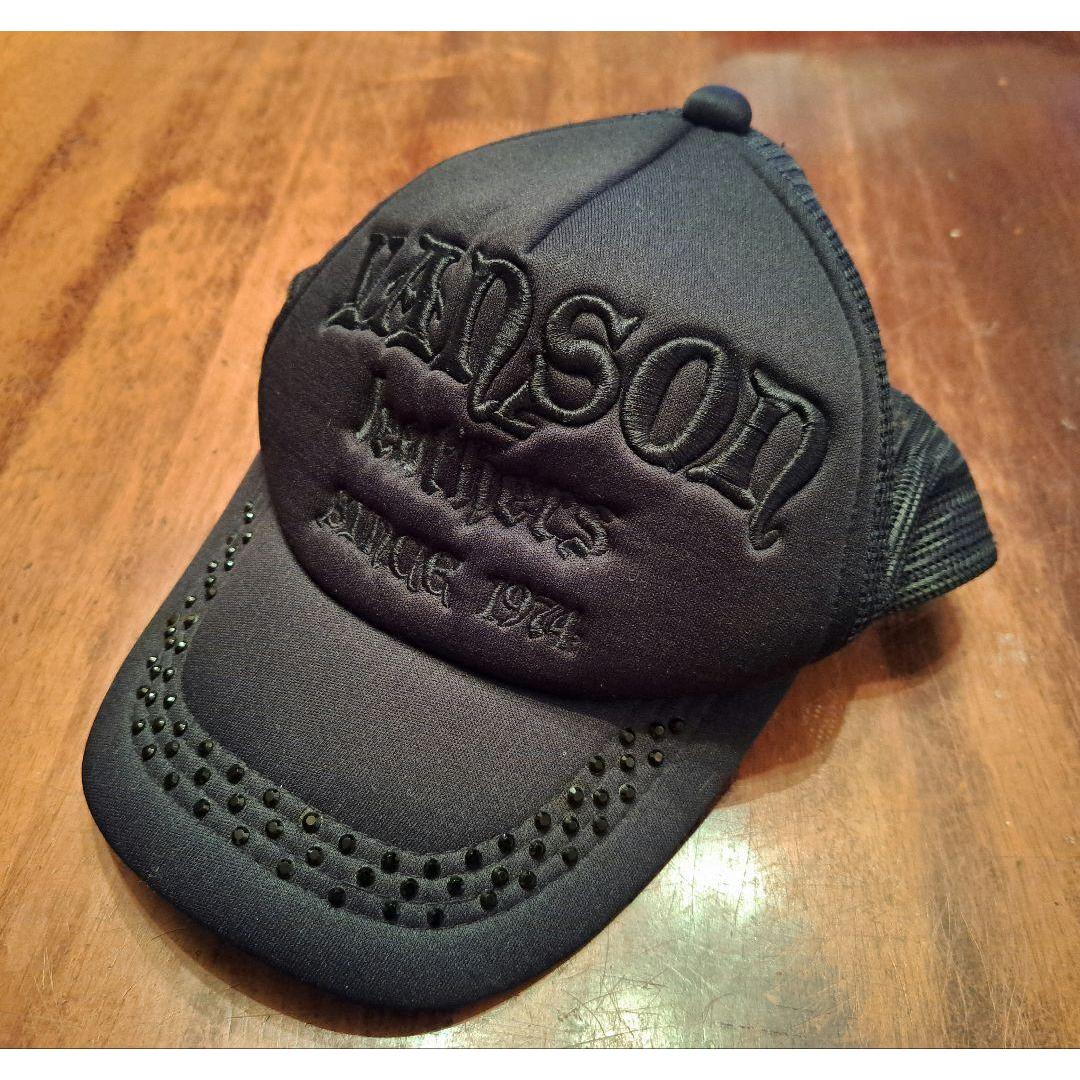 Used VANSON Vanson Black Mesh Cap Rhinestone